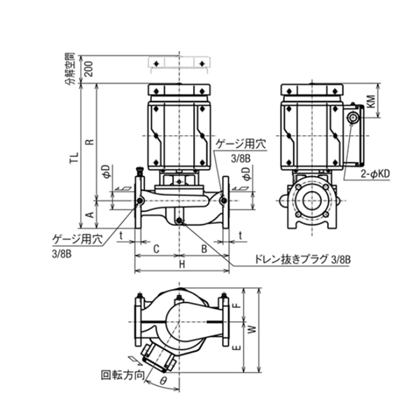 HITACHI-IES日立電動泵JDS 65X50M-E50.75