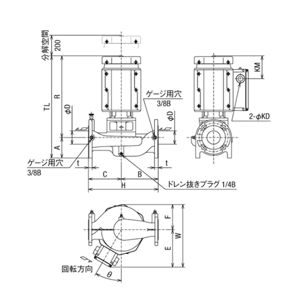 HITACHI-IES日立電動泵JDS 65X50M-E50.75