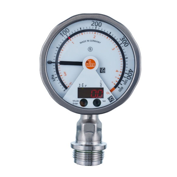 德國IFM易福門帶模擬顯示屏的齊平式壓力傳感器PG2736 PG-2,5-REA01-MFRKG/US/ /P