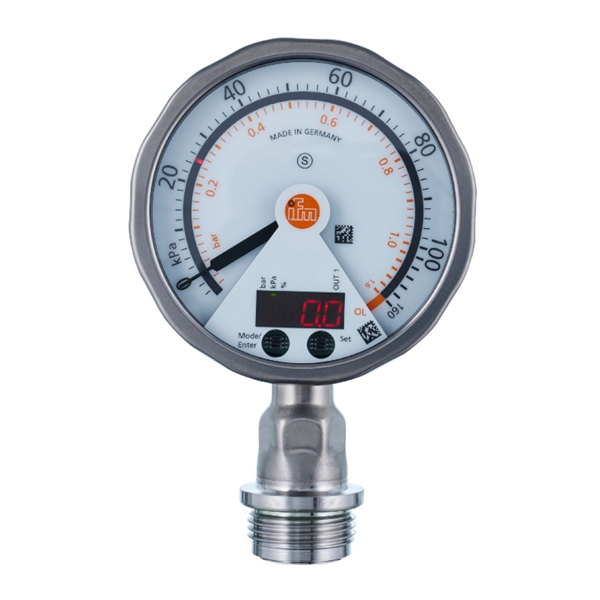 德國IFM易福門帶模擬顯示屏的齊平式壓力傳感器PG2736 PG-2,5-REA01-MFRKG/US/ /P