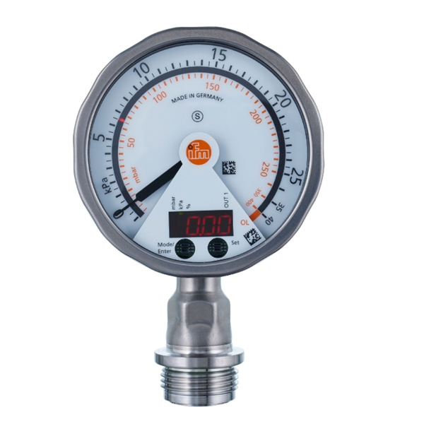 德國IFM易福門帶模擬顯示屏的齊平式壓力傳感器PG2736 PG-2,5-REA01-MFRKG/US/ /P