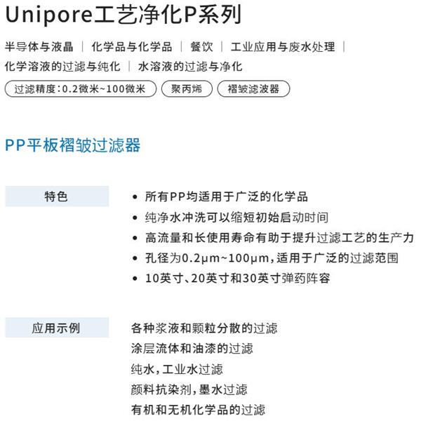 日本開滋KITZ PP 平膜褶式濾芯P70TP11J-8